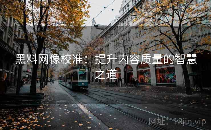 黑料网像校准:提升内容质量的智慧之道 黑料网像校准:提升内容质量的智慧之道